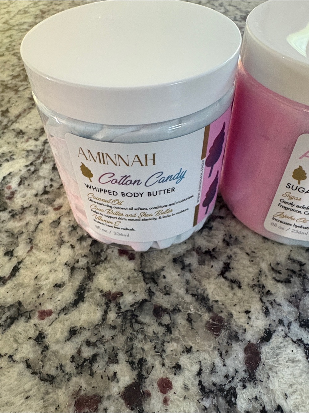 Aminnah Sugar Scrub and Body Butter Cotton Candy - Picture 2 of 8